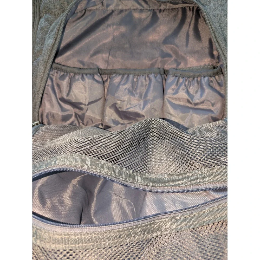 Iniuniu Gray Diaper Bag Backpack Baby Travel Organizer Changing Bag Tassel